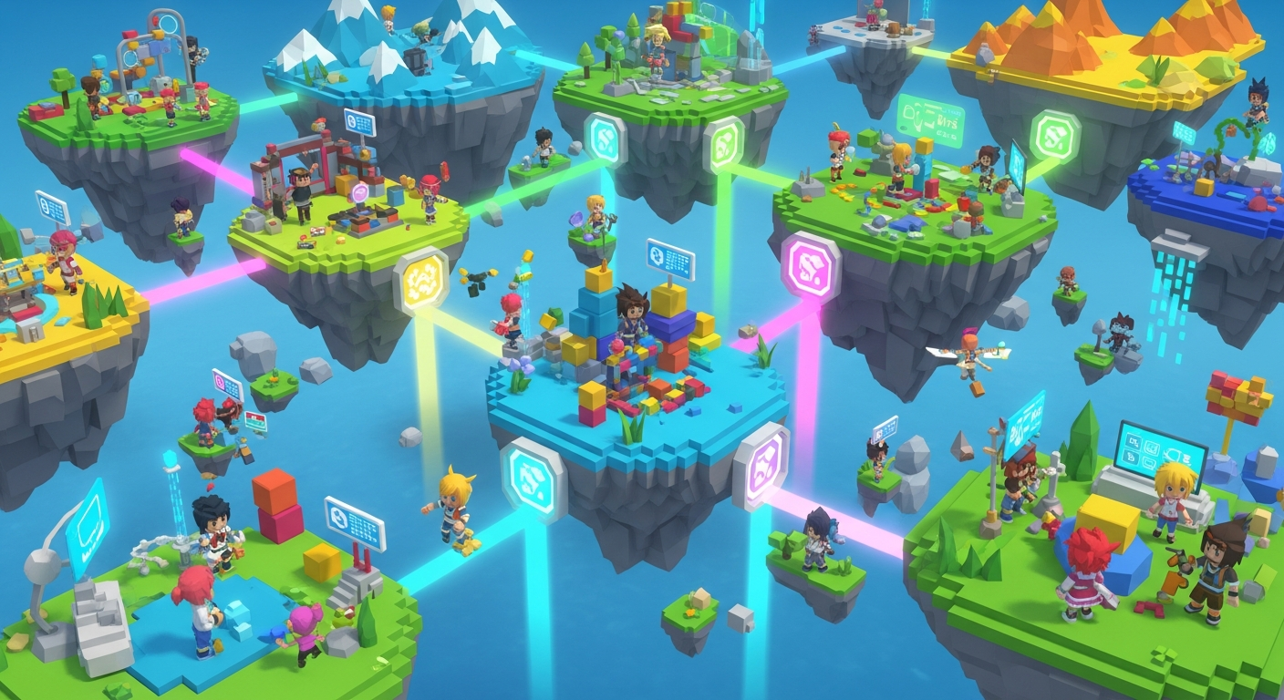 実際の授業でのRobloxゲーム画面